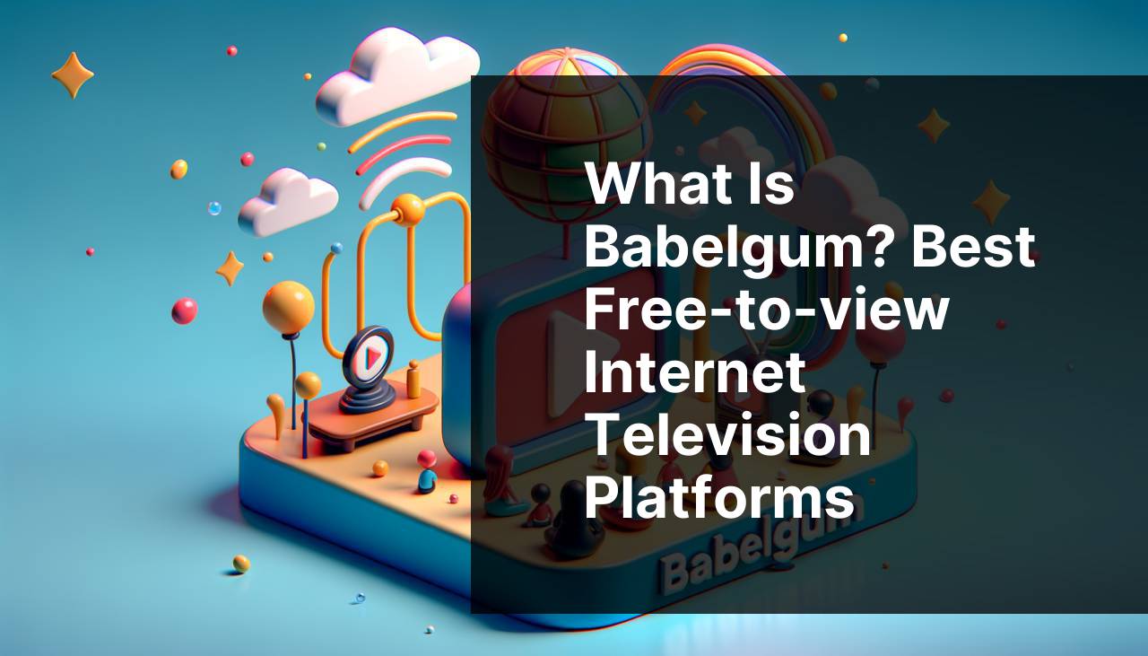 What is Babelgum? Best free-to-view Internet television platforms